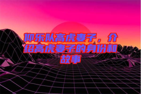 仰樂隊高虎妻子，介紹高虎妻子的身份和故事