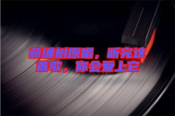 藤纏樹原唱，聽完這首歌，你會(huì)愛上它