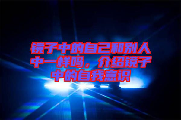 鏡子中的自己和別人中一樣嗎，介紹鏡子中的自我意識