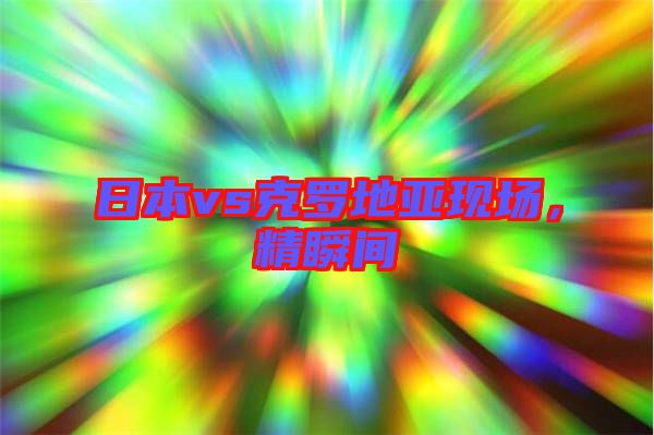 日本vs克羅地亞現場，精瞬間