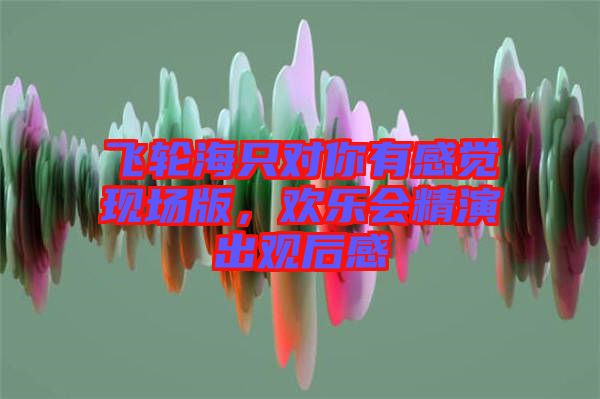 飛輪海只對你有感覺現場版，歡樂會精演出觀后感